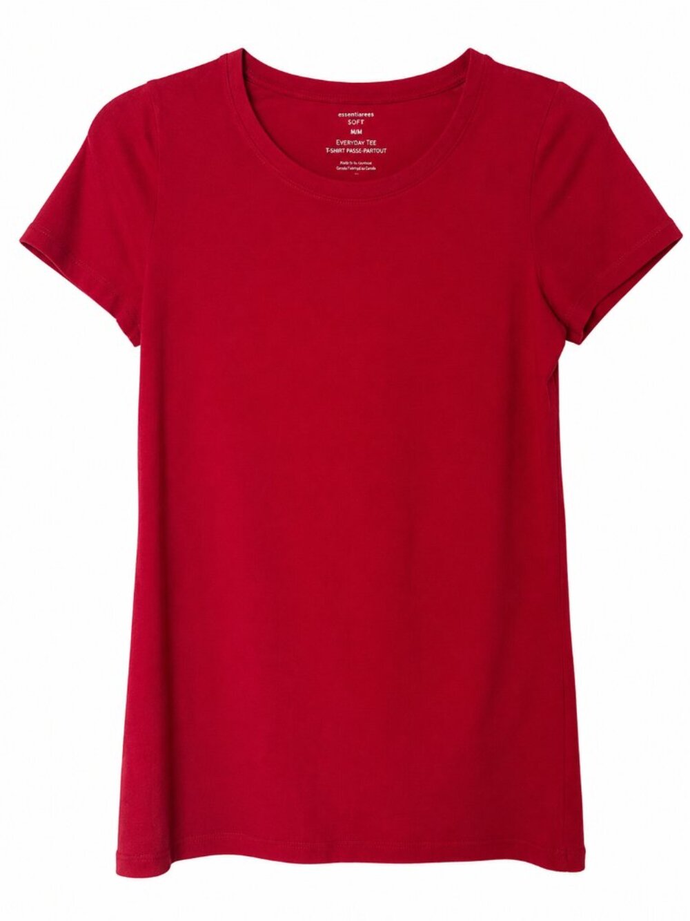 Denver Hayes Fit to Flatter Soft Everyday Tee Women's Medium Red Stretch T-Shirt